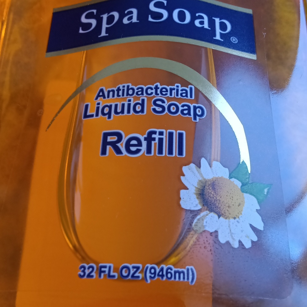 Spa Soap Liquid Antibacterial Soap Refill 64.24oz Lot Of Two